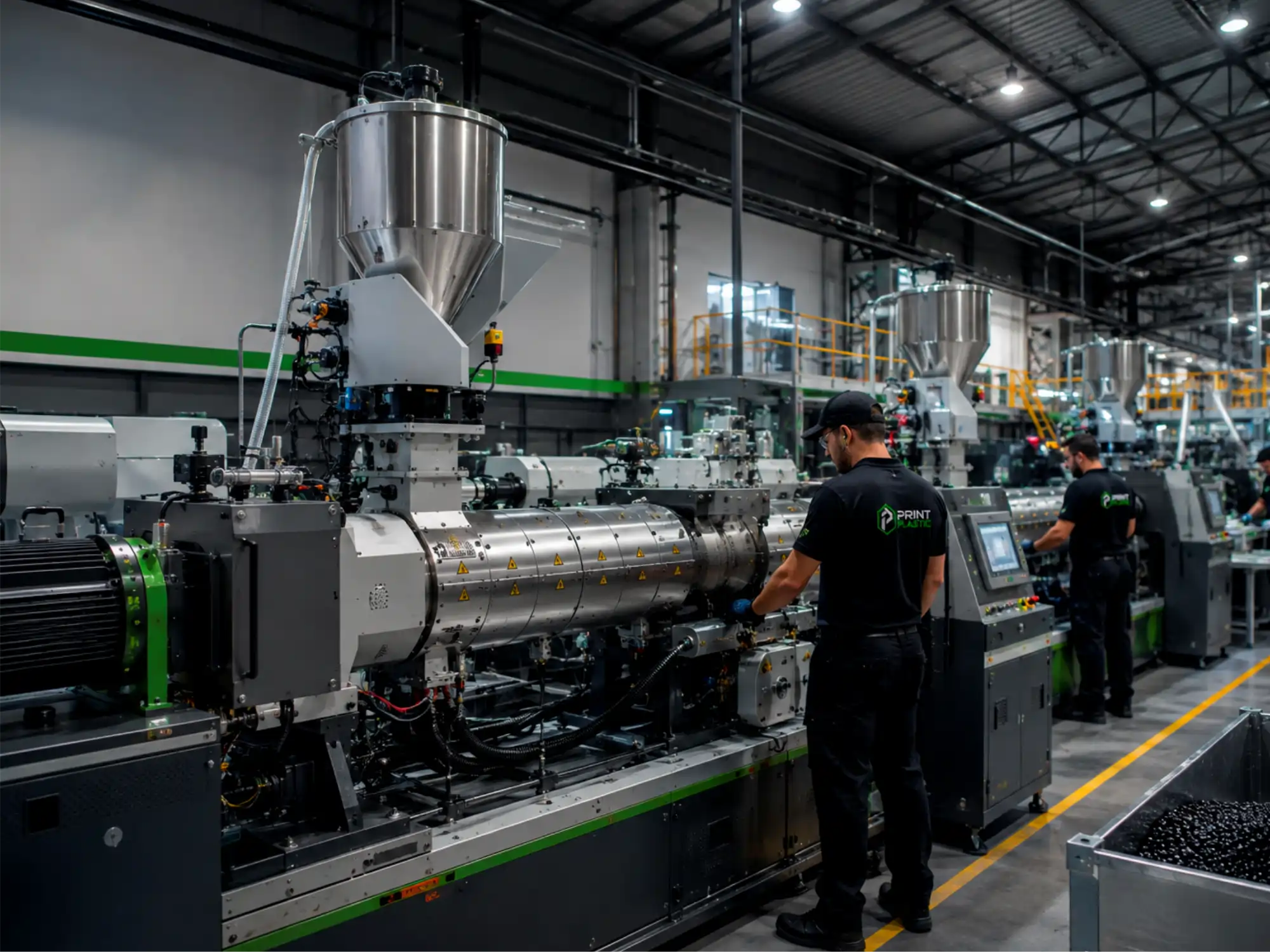Linha de produção industrial
